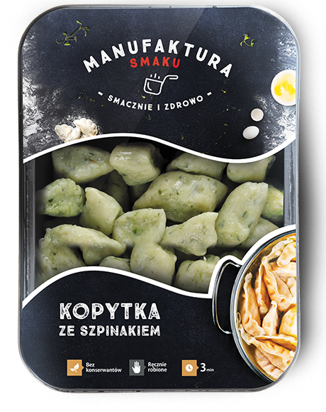 Kopytka szpinakowe